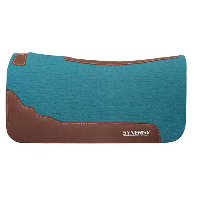 Weaver Equine Synergy Contoured SteamPressed 100% Merino Wool Felt Performance Saddle Pad image number null