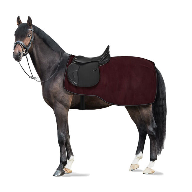 Horze Kiel Fleece Riding Rug - Dark Red image number null