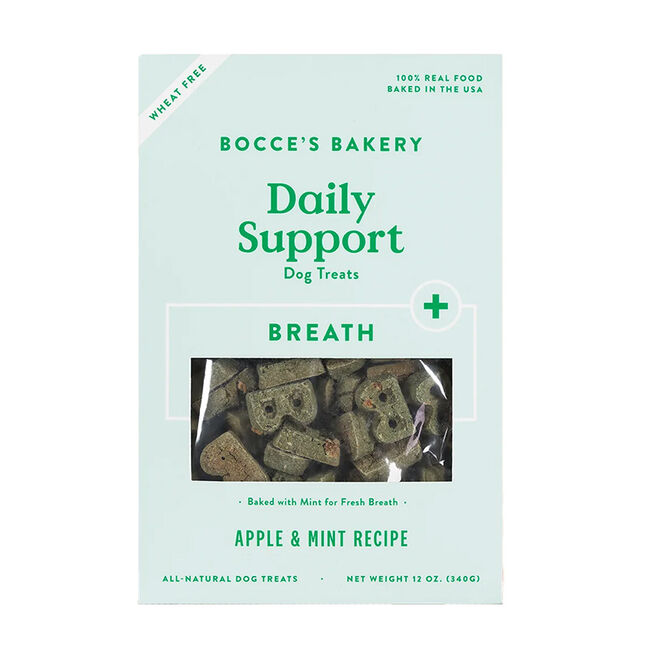 Bocce's Bakery Daily Support Dog Treats - Breath Biscuits - 12 oz image number null