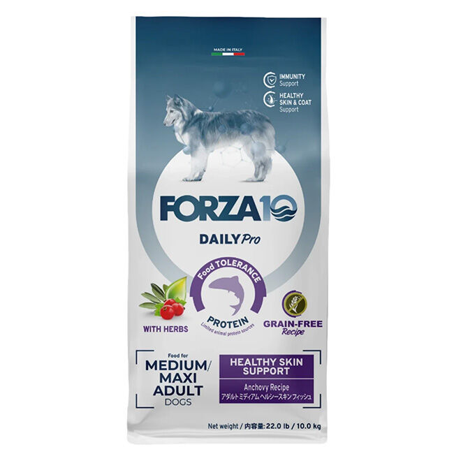 Forza10 DailyPro Sensitive Skin Support Food for Medium & Large Dogs - Wild-Caught Anchovy image number null