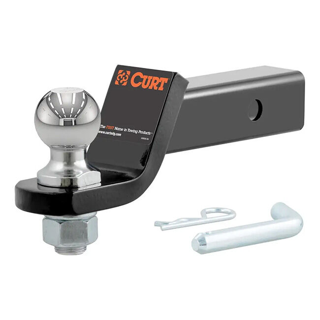 CURT Loaded Ball Mount with 2" Ball - 2" Shank, 7,500 lb Capacity, 2" Drop image number null