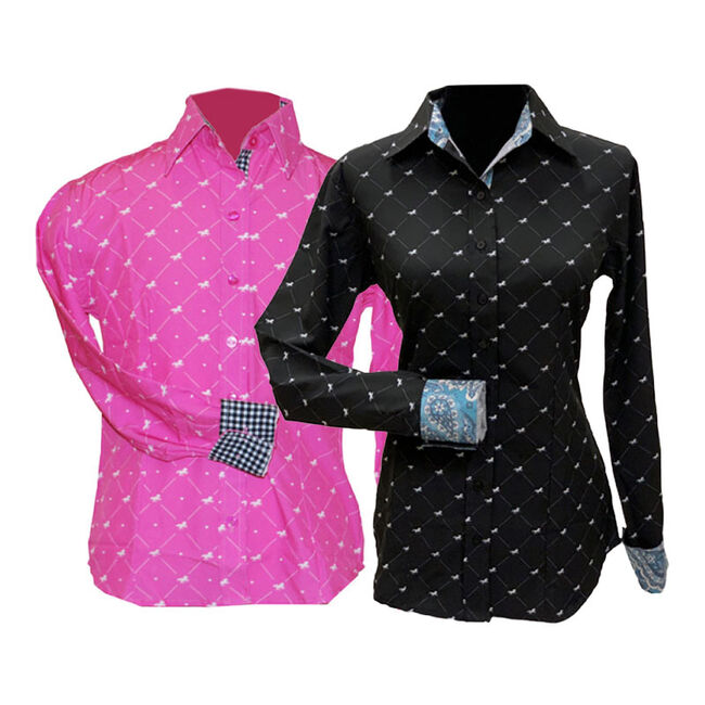 RHC Equestrian Youth Microfiber Horse Show Shirt image number null