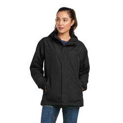 Ariat Women's Rebar Stormshell Logo Waterproof Jacket - Black/Purple