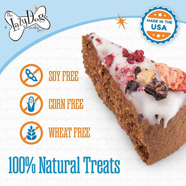 The Lazy Dog Cookie Co. Original Pup-Pie - Happy Birthday - Pie-Shaped Treat for a Charming Boy image number null