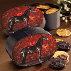 Dark Horse Chocolates "Crimson Tapestry" 16-Piece Assortment with Fabric Box