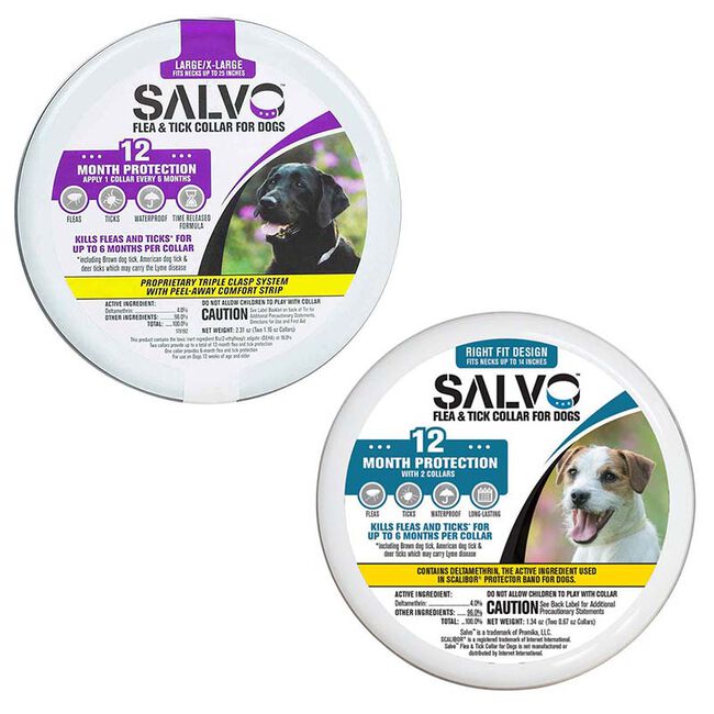 Durvet Salvo Flea & Tick Collar for Dogs - 2-Pack image number null