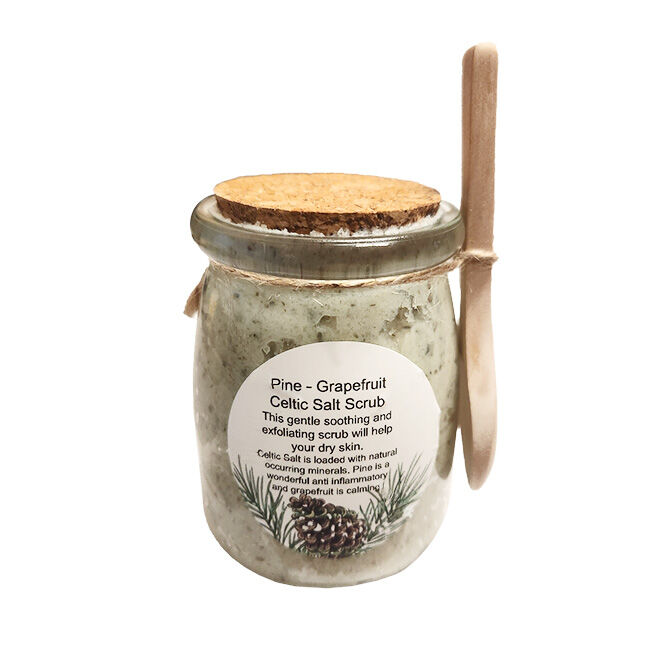 Damon Farm Herbals Celtic Sea Salt Scrub - Pine & Grapefruit - 7 oz image number null
