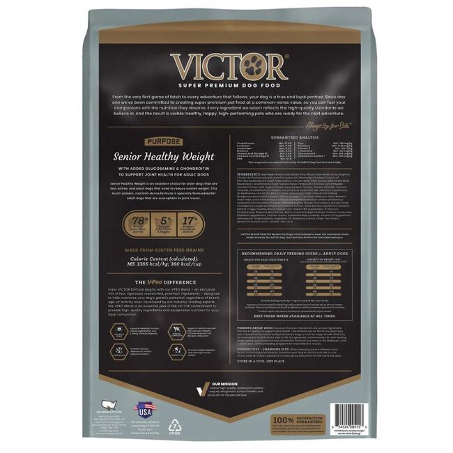 Victor Select Senior / Healthy Weight Dry Dog Food The Cheshire Horse