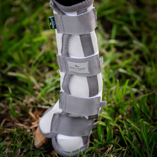 Horseware Fly Boots - Silver/Titanium Grey/Silver image number null