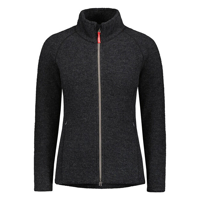 Ruskovilla Women's 100% Organic Merino Wool Fleece Jacket - Anthracite image number null