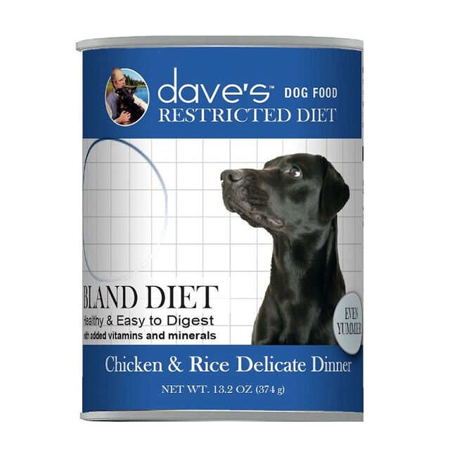 Dave’s Restricted Diet Bland Chicken and Rice Canned Dog Food  image number null