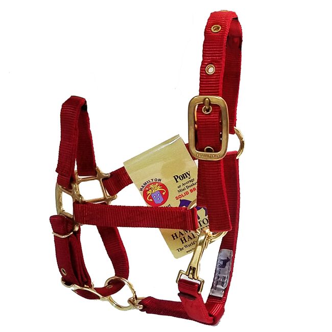 Hamilton 3/4" Adjustable Chin Halter with Snap - Pony image number null