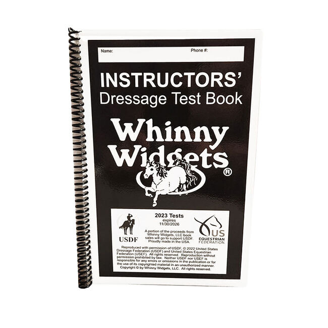 Whinny Widgets 2023 Instructor's Dressage Test Book image number null