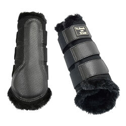Back on Track 3D Mesh Brush Boots with Faux Fur