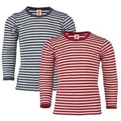 Engel Kids' 100% Wool Striped Long-Sleeve Shirt