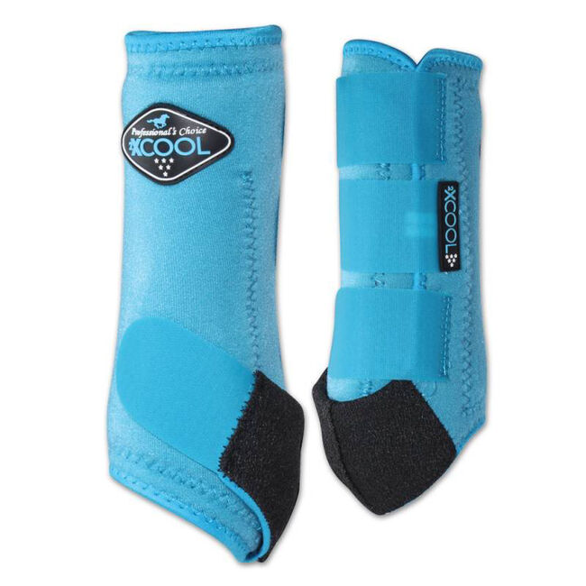 Professional's Choice 2XCool Sports Medicine Boots - Front Pair - Pacific Blue image number null