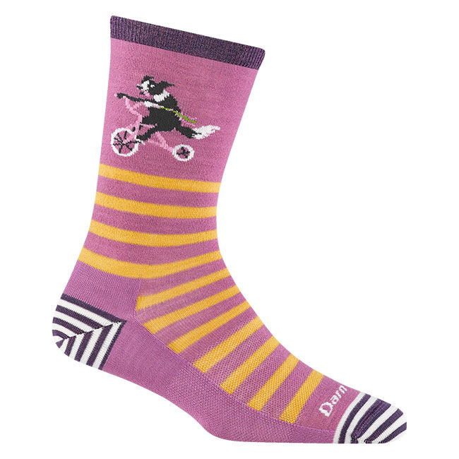 Darn Tough Women's Animal Haus Crew Lightweight Lifestyle Sock - Lilac image number null