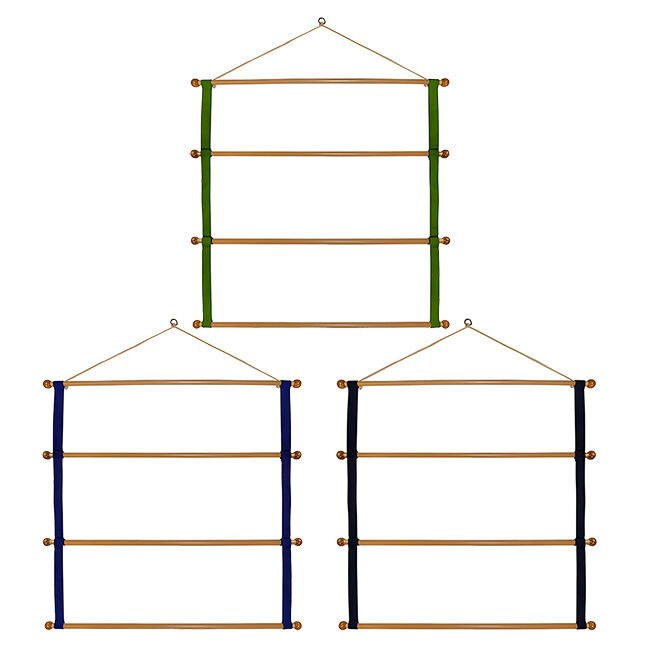 Jacks Manufacturing Wooden 4-Row Hanging Blanket Rack image number null