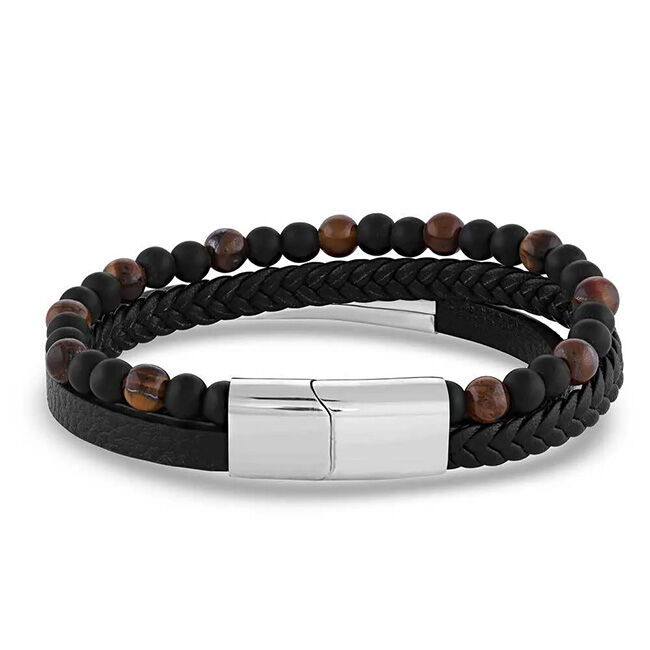 Montana Silversmiths Men's Copper Sky Layered Bracelet image number null