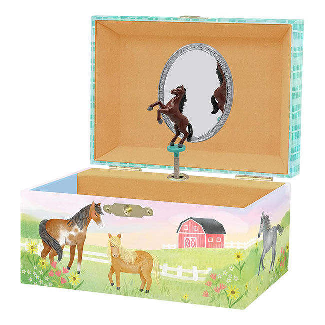 Giggle & Honey Deluxe Musical Jewelry Box - Dancing Horse image number null