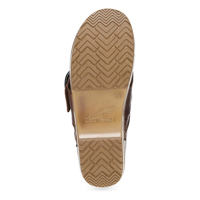Dansko Women's Pearson Leather Clog - Brown Waxy image number null