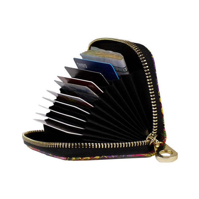 Monarque Laurel Burch RFID Zipper Wallet - Wild Horses of Fire image number null