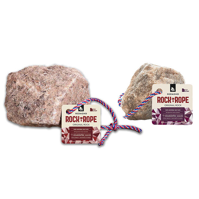 Redmond Equine Redmond Rock on a Rope Unrefined Salt Rock for Horses