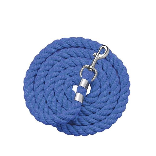 Perri's Solid Cotton Lead With Snap End - Royal Blue image number null
