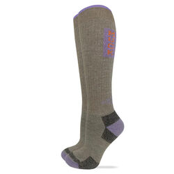 Muck Women's Heavyweight 90% Merino Wool Knee High Boot Socks - Taupe/Lilac