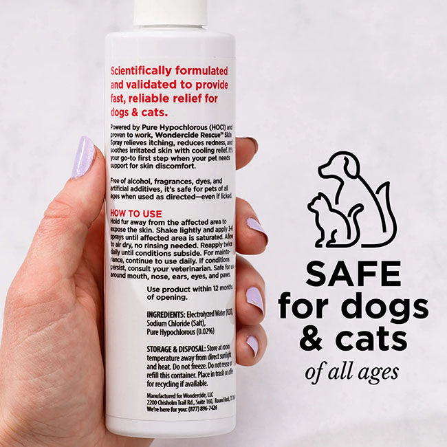 Wondercide RESCUE Skin Spray for Dogs & Cats - 8.5 oz image number null
