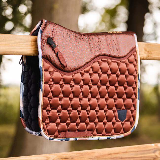Horze Terrazzo Dressage Saddle Pad Smoked Paprika The Cheshire Horse