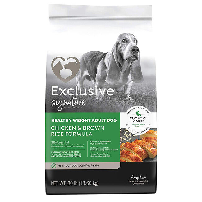 Exclusive Signature Healthy Weight Dog Food - Chicken & Brown Rice Formula image number null