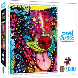 Leanin' Tree 1000-Piece Dean Russo Jigsaw Puzzle - Who's a Good Boy?