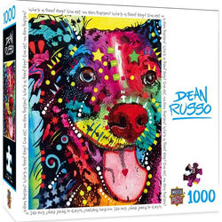 Leanin' Tree 1000 Piece Dean Russo Jigsaw Puzzle - Who's a Good Boy?