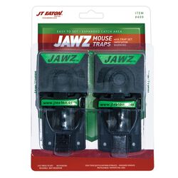 JT Eaton JAWZ Plastic Mouse Traps 2 Pack