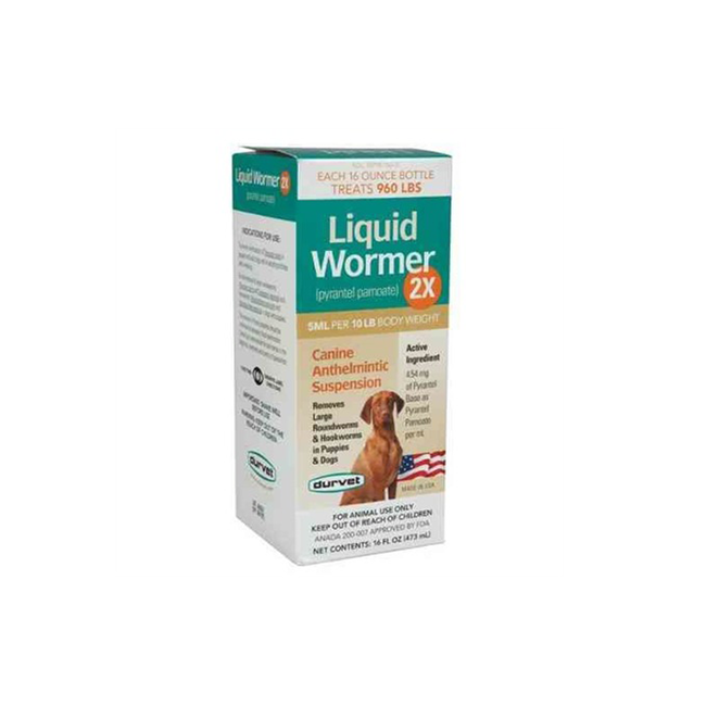 Durvet Liquid Wormer 2X for Dogs image number null