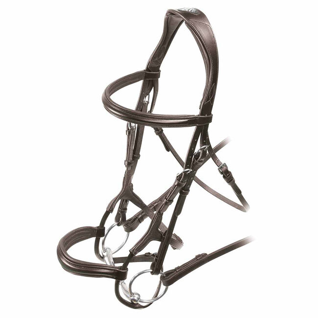 Shires Velociti Rolled Padded Cavesson Bridle image number null