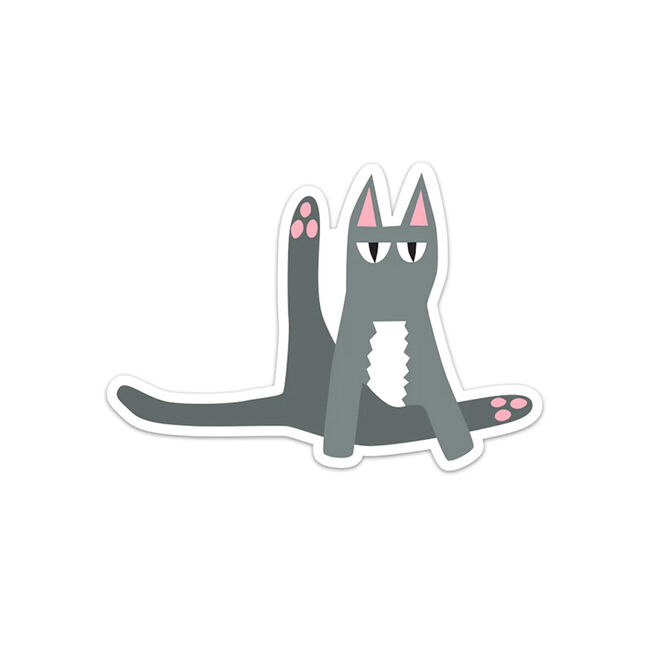 R. Nichols Die-Cut Magnet - Sitting Cat image number null