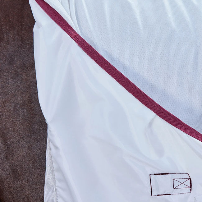 WeatherBeeta ComFiTec Essential Fly Sheet Combo - White/Maroon image number null