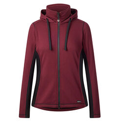 Kerrits Women's Double Take Full Zip Fleece Hoodie - Sangria