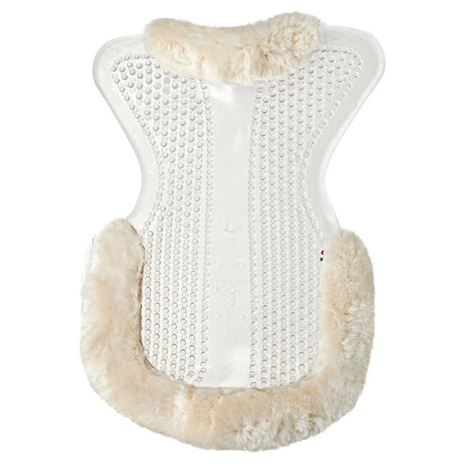 Acavallo Gel Non-Slip Sheepskin Massage Cut-Out Flat Pad image number null