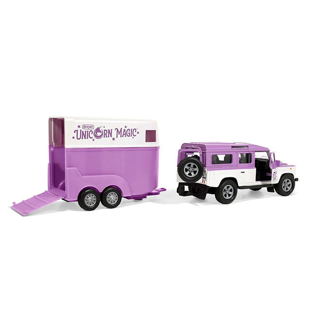 Breyer Unicorn Magic Land Rover & Tag-A-Long Trailer image number null