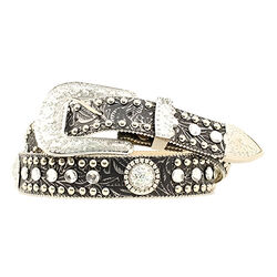 Blazin Roxx Women's Floral Rhinstone Belt