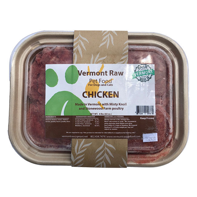 Vermont Raw Pet Food Ground Chicken - 4 lb image number null