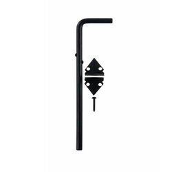 Ace Hardware 12" Zinc Cane Bolt - Black