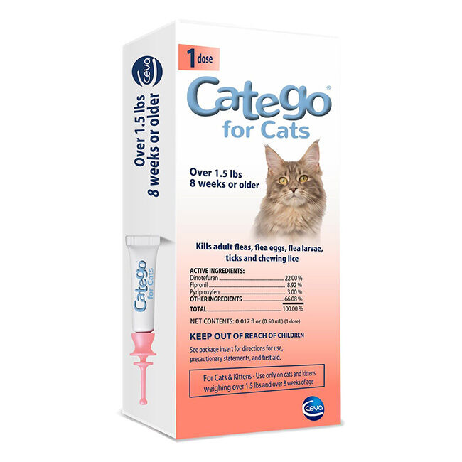 Catego Flea & Tick Treatment for Cats - 1 Dose image number null