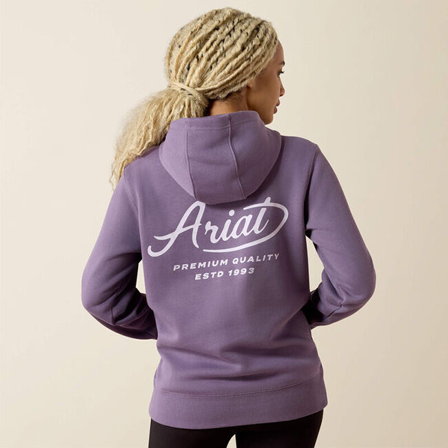 Ariat Women's Rebar Lightweight Graphic Hoodie - Mulled Grape image number null