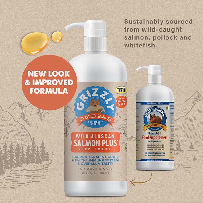 Grizzly Pet Products Wild Alaskan Salmon Plus Supplement image number null