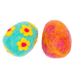 Dharma Dog Karma Cat Toy - Easter Eggs - Set of 2 - Assorted Designs