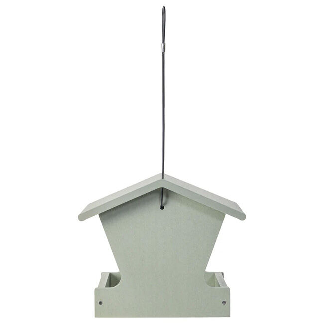 Birds Choice Hopper Feeder in Sage Green Recycled Plastic - Medium image number null